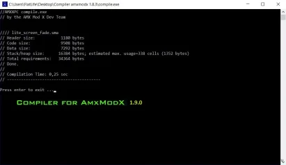 Компилятор плагинов Amxx для AmxModx 1.9.0 / Compiler
