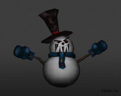 Модель персонажа Злобный снеговичек