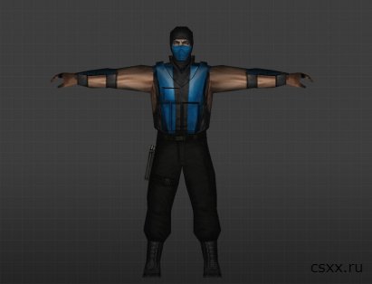 Модель персонажа Sub-zero / Саб зиро из Mortal Kombat