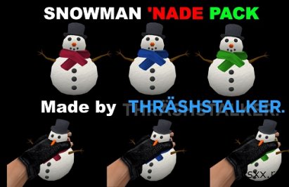 Пак моделей гранат - SNOWMAN 'NADE PACK